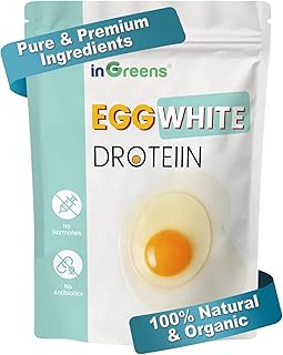 inGreens 283g Egg White Powder | 10 oz Egg White Protein Powder | Made in USA | Gluten-Free | No Antibiotics | Lactose-Free for Baking | Cooking | Desserts