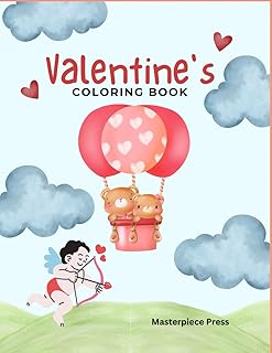 Valentine Coloring Book: Large, Easy, Engaging and Relaxing Art for Beginners, Children, Adults and Seniors