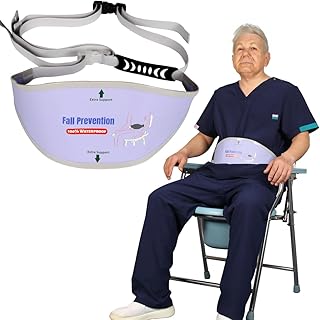 Shower Chair Non-Slip Seat Belt, Universal Bath Bench Buckle Strap Nursing Care Supplies for Disabled Patient Care, Fall Prevention