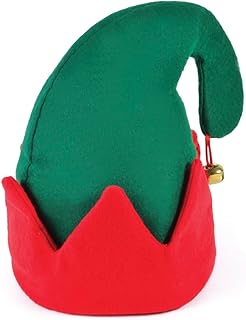 Bristol Novelty BH184 Elf Jingle Bell Hat, unisex-adult, Multi-colour, One Size