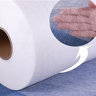 HUNNY- BUNCH® Premium Double Sided Fusing Roll - Rivil Civil - Fabric Fusing or Iron-on Transfer - Double Sided Interfacing Fusible Interlining Buckram Light Weight 10 GSM (Width : 40 Inch) 2 Meters