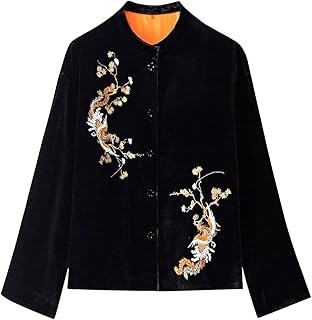 Luxury Silk Velvet Embroidered Jacket Elegant Design 228