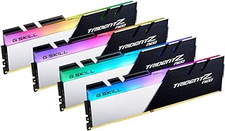 G.سكيل ذاكرة كمبيوتر مكتبي ترايدنت زد نيو سيريز (انتل XMP) DDR4 RAM 64GB (4x16GB) 3600MT/s CL16-19-19-39 1.35 فولت UDIMM (F4-3600C16Q-64GTZNC)، من جي سكيل