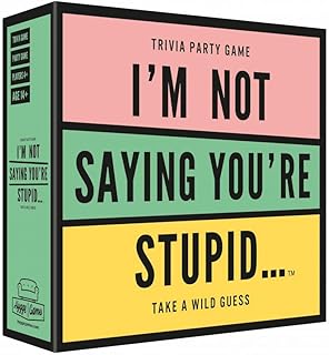 لعبة تريفيا للحفلات بعنوان I'M Not Saying You'Re Stupid من هايجي جيمز، 5.7×5.7×1.8 انش، بالغ