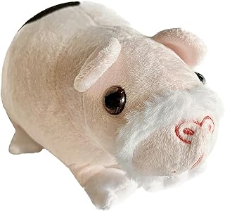 Sunny Sapling 8 Inch Hairless Guinea Pig Stuffed Animal with Small Mesh Laundry Bag (Noodle The Skinny Pig)