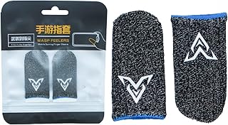 Wasp High Quality Gaming Finger Sleeves for Mobile Gaming Super Highly Sensitive Feelers Smooth Operation Sweat Absorbing Odorless Breathable Seamless Finger Sleeve for PUBG and much other games play