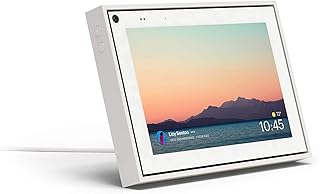 اوكيولوس Portal Mini White 8 بوصة من Facebook. مكالمات فيديو ذكية بدون استخدام اليدين مع اليكسا مدمج، بورتال ميني، ابيض