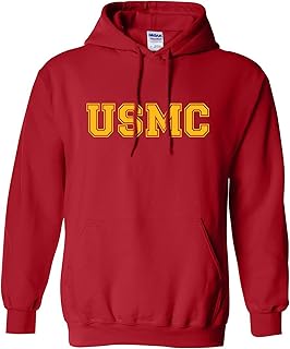 zerogravitee USMC Athletic Gold Adult Hooded Sweatshirt