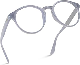 WearMe Pro Retro Round Blue Light Blocking Glasses - UV & Bluelight Blocker for Women Men