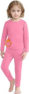 2T-5T Kids Thermal Set Toddler Thermal Underwear Fleece Lined Toddler Thermal Set Base Layer Long Johns for Boys Girls