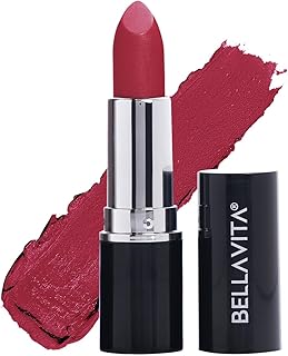 BELLAVITA Comfort Matte Bullet Lipstick, Intense Colour, Creamy Matte Finish, Intense Moisturisation, Smooth Glide, 4 Hr Stay, Pink Pout, 4.2 ml