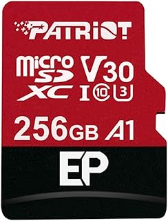 بطاقة مايكرو SD 256GB A1 / V30 من باتريوت لهواتف اندرويد والتابلت وتسجيل فيديو 4K - PEF256GEP31MCX