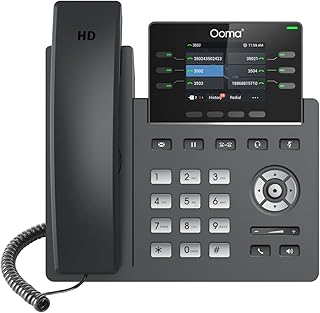 اوما Provisioned 2613 IP Office Phone. يعمل مع خدمة هاتف Ooma Office المستندة إلى السحابة عبر بروتوكول الإنترنت مع موظف استقبال افتراضي وتطبيق سطح المكتب والجوال ومؤتمرات الفيديو. يتطلب الاشتراك.