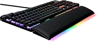 كيبورد ايسوس للالعاب ار او جي ستريكس فلاري ال انيماتي 100% RGB انيمي - قابلة للتبديل السريع مفاتيح ان اكس بنية تعمل باللمس شاشة LED للتخصيص فوم الهدوء الصوتي مسند معصم الوسائط سلكي متعدد الألوان