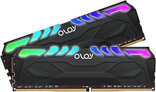 ذاكرة DDR4 RAM بلون بلاك اول، 16 جيجابايت (عدد 2 رام × 8 جيجابايت) من اولوي، بتقنية المزامنة اورا RGB 2666 MHz، CL19، وحدة ذاكرة مضمنة مزدوجة غير مسجلة، قدرة 1.2 فولت، 288 مقبس، (MD4U0826190BHJDA)