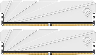 نيتاك مجموعة DDR4 DRAM 32GB 16GBx2 C16 3200MHz XMP 2.0 مزدوجة القناة RAM (PC4-25600) 1.35 فولت 288 دبوس، مشتت حراري الومنيوم مطور مثالي لترقية كمبيوتر الالعاب - شادو اس