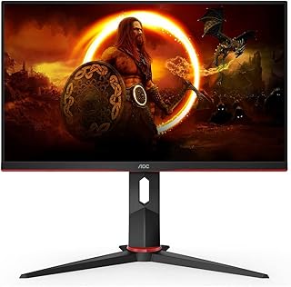 AOC شاشة العاب 24G2ZE 24 انش FHD 1920×1080، 240Hz 0.5 مللي ثانية، HDMI 2.0×2، منفذ عرض ×1، AMD فري سينك بريميوم، 3 جوانب بدون اطار، جاهزة HDR، جاهزة للالعاب، 3 سنوات صفر نقطة ساطعة