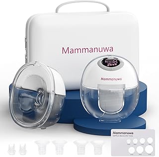 Mammanuwa Electric Breast Pump - Lightweight, Portable, & Hands-Free with Baby Mouth Technology - BPA-Free, 4 Modes, 9 Levels - Elevate Your Breastfeeding Style with Mammanuwa S32