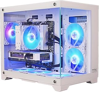 كمبيوتر العاب تيك ترونيكس تي اكس ايكو سنو i7 12700F RTX 4070 سوبر H610M A واي فاي وبلوتوث 32GB DDR5 1TB M.2 وحدة امداد الطاقة 750 واط برونزي