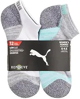 Women s Repreve Athletic Low Cut Sock, 12-pair (White)