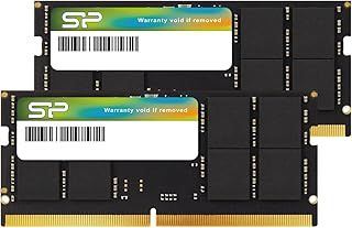 اس بي سيليكون باور مجموعة DDR5 32GB (2 × 16GB) 5600MHz (PC5-44800) CL46 1.1V SODIMM غير ECC ذاكرة RAM للكمبيوتر المحمول SP032GBSVU560F22