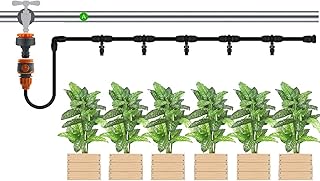 نظام الري التلقائي للزراعة الخضراء من كابس، نظام الري التلقائي للتبريد والترطيب، مناسب لري الشرفة وبدلة الزهور (الحجم: 20 متر/784 انش)