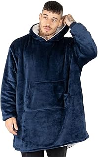 Oversized Hoodie Sweatshirt Blanket XL, Super Warm Sherpa Giant Hoodie, Wearable Blanket Sweatshirt with Pocket, One Size for Adults Men Women Kid Younger