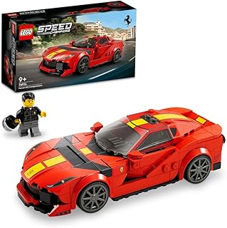 مجموعة Ferrari 812 Competizione رقم 76914 من LEGO Speed Champions؛ مجموعة نموذج تستحق التجميع للأطفال الذين تبلغ أعمارهم 9 أو أكثر (261 قطعة)