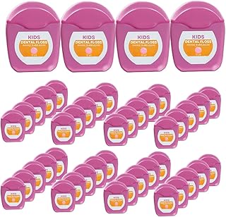 Kids Dental Floss - Premium Flavored Floss for Kids - Gentle and Effective Floss Kids - Kids Floss 12-Yards Waxed Bubblegum Flavor, 72- Pack