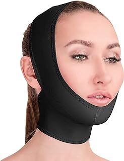 Post Surgical Chin Strap Bandage for Women - Neck and Chin Compression Garment Wrap - Face Slimmer, Jowl Tightening