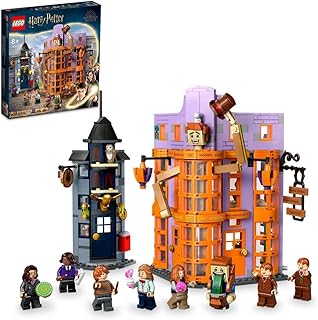 مجموعة زقاق دياغون: مع أسرة ويزلي 76422 من LEGO Harry Potter‎؛ فكرة هدية للهواة بعمر 8 سنوات أو أكثر (834 قطعة)