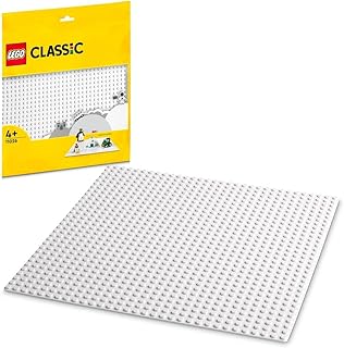 مجموعة لوح الأساس الأبيض 11026 من LEGO Classic؛ لعب إبداعي بلا حدود لبناة LEGO ابتداءً من 4 سنوات (قطعة واحدة)