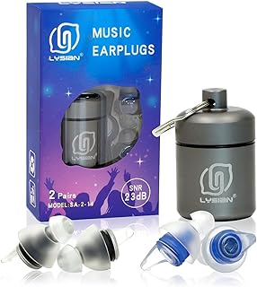 LYSIAN High Fidelity Ear Plugs for Concerts, Noise Cancelling Concert Earplugs for Musicians