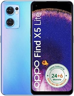 اوبو جوال فايند X5 لايت ثنائي شرائح الاتصال بذاكرة روم 256GB وذاكرة RAM 8GB (بدون CDMA | GSM فقط) هاتف ذكي 5G غير مقفل من المصنع (ستارتريلز ازرق) - اصدار عالمي