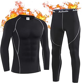 Men's Thermal Underwear Ski Underwear Winter Warm Thermal Underwear Set Soft Breathable Thermal Underwear Functional Underwear Thermal Undershirt Thermal Underwear S-XXL