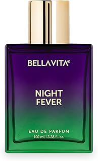 BELLAVITA Night Fever Eau De Parfum Perfume with Bergamot Mandarin, Peach, Musk and Vanilla|Premium, Long Lasting Fruity Fragrance for Men & Women, 100 ML