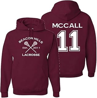 هودي بطباعة على الوجهين للكبار مطبوع من الامام عبارة «Beacon Hills Lacrosse» ومن الخلف «McCall 11»