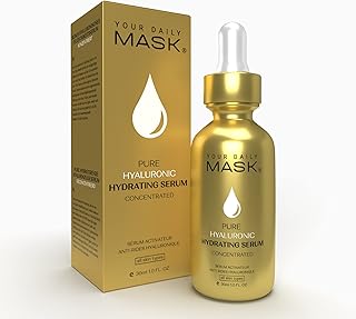 Your Daily Mask Hyaluronic Acid Serum for Face - Hydrating Facial Serum with Hyaluronic Acid & Vitamin C – Rejuvenating - Facial Skin Care - Anti Aging - Anti Wrinkles - Moisturizing and Fine Lines