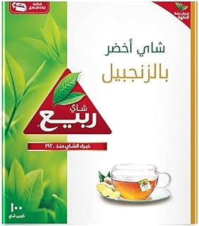 ربيع شاي أخضر بالزنجبيل 100 × 1,6 جم