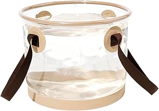 Folding Bucket - Collapsible Folding Transparent Water Container Bucket | Folding Transparent Bucket Foot Tub Wash Basin For Water Supplies Hiking Fishing Backpacking