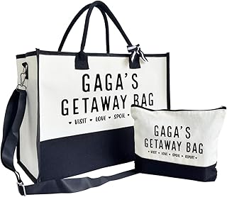 SUSZDOU Gift for Best Gaga Ever, Canvas Beach Bag, 23