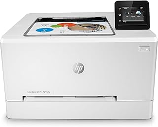 HP طابعة ليزر جيت برو لاسلكية M255dw من كولور طباعة محمولة عن بعد على الوجهين تعمل - اليكسا 7KW64A ابيض اتش بي