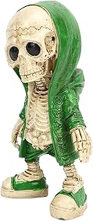 5.3inch Cool Skeleton Figurines | Mini Resin Skeleton Figures | Collectible Gothic Skull Surprise | Exquisite Skull Statue Decoration for Women Men | Day Of The Dead Deco for