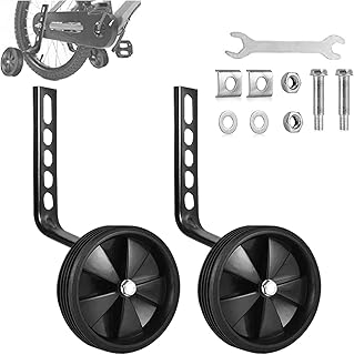مثبتات لدراجة الاطفال، عبوة من 2 عجلات تدريب للاطفال لدراجة الاطفال مقاس 12 14 16 18 20 انش، مثبتات دراجات الاطفال شديدة التحمل