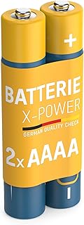 بطارية قلوية AAAA اكس باور ال ار 8 1.5 فولت من انسمان، 2 قطعة. لقلم مايكروسوفت سيرفس وديل فينيو برو والتابلت والهاتف الذكي والاجهزة الطبية ومصابيح الراس، MX2500