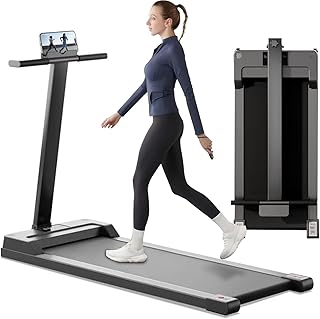 Rovyfota Walking Pad Treadmill, Walking Pad Under Desk Treadmill 2 in 1 Walking Jogging Machine Led Display Remote Control, 2.5hp Portable Walking Treadmills for Home/Office