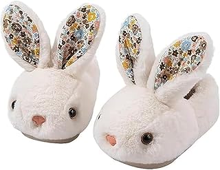 Toddler Slippers Girl Boy Bunny Slippers Plush Lovely Non-Slip Warm Winter Shoes Indoor Girls Boys Slipper, One Size