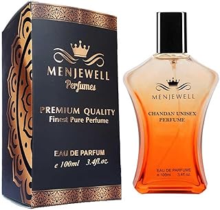 Menjewell CHANDAN UNISEX PERFUME Eau De Parfum with Dry, Wood, Sandalwood and Mossy|Premium,Long Lasting Woody Fragrance For Men and Women,100ml