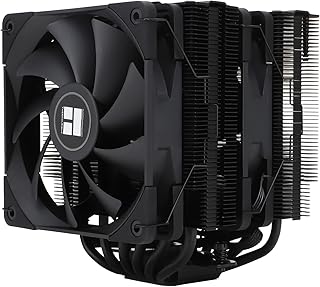 Thermalright PA120 Black CPU Air Cooler Dual Towers AGHP Technology 6 heatpipes,with TL-C12B PWM Fan Air Cooling for Intel 1151/1155/1200/2011/1700,AMD:AM4/AM5, 157mm Height PC Cooling