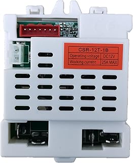 CSR-12T-1B للاطفال 12 فولت جهاز استقبال سيارة الركوب الكهربائي اكسسوارات صندوق تحكم للاطفال قطع غيار السيارات الكهربائية، أحمر